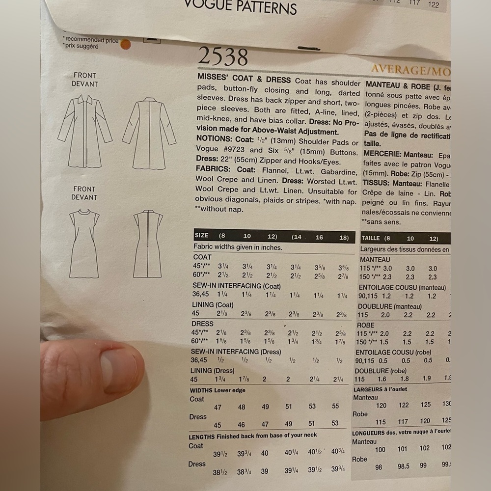 🌾 Claude Montana dress & jacket - Vogue pattern 2538 - Picture 4 of 5